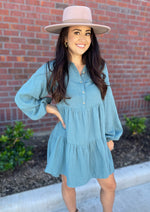 Sippin' Apple Cider Mini Dress