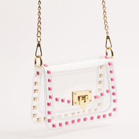 The Jackie Clear Bag in Pink