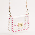 The Jackie Clear Bag in Pink