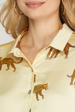 Wild Affair Satin Button Up