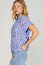 Liliac Blue Sweater Top