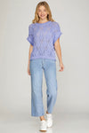 Liliac Blue Sweater Top