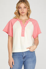 Infield Color Block Top