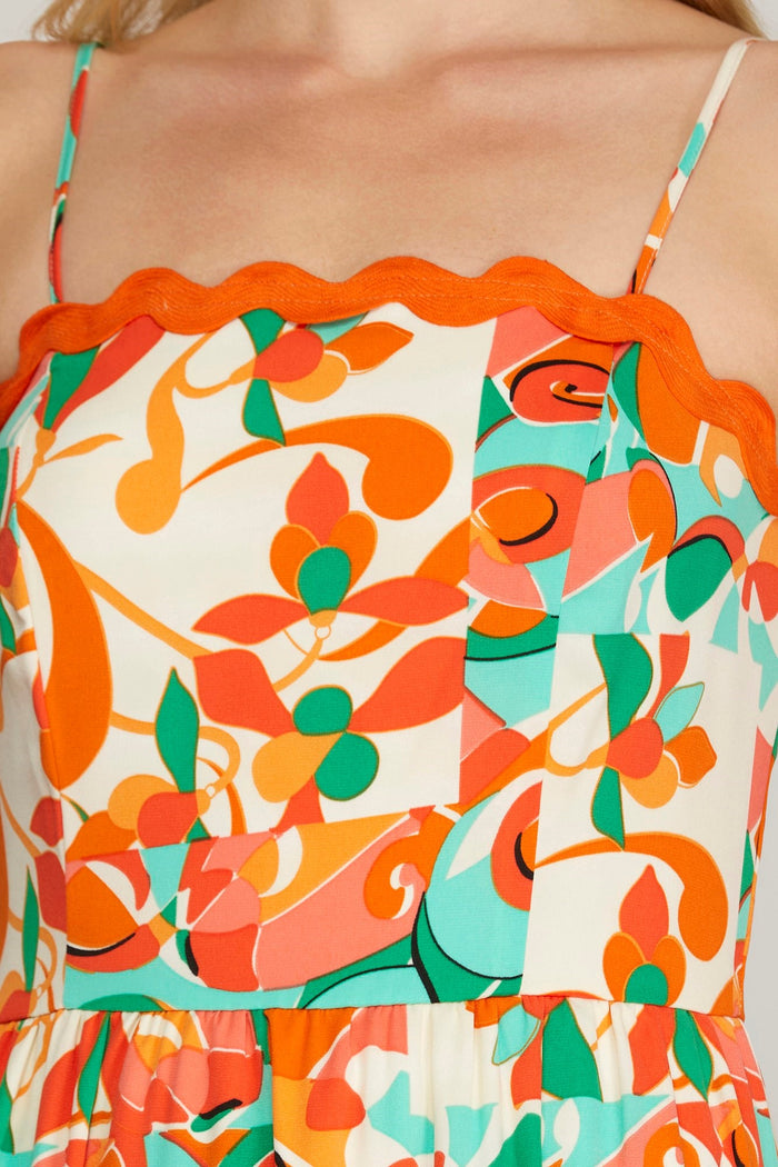 Peachy Keen Midi Dress