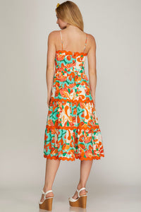 Peachy Keen Midi Dress