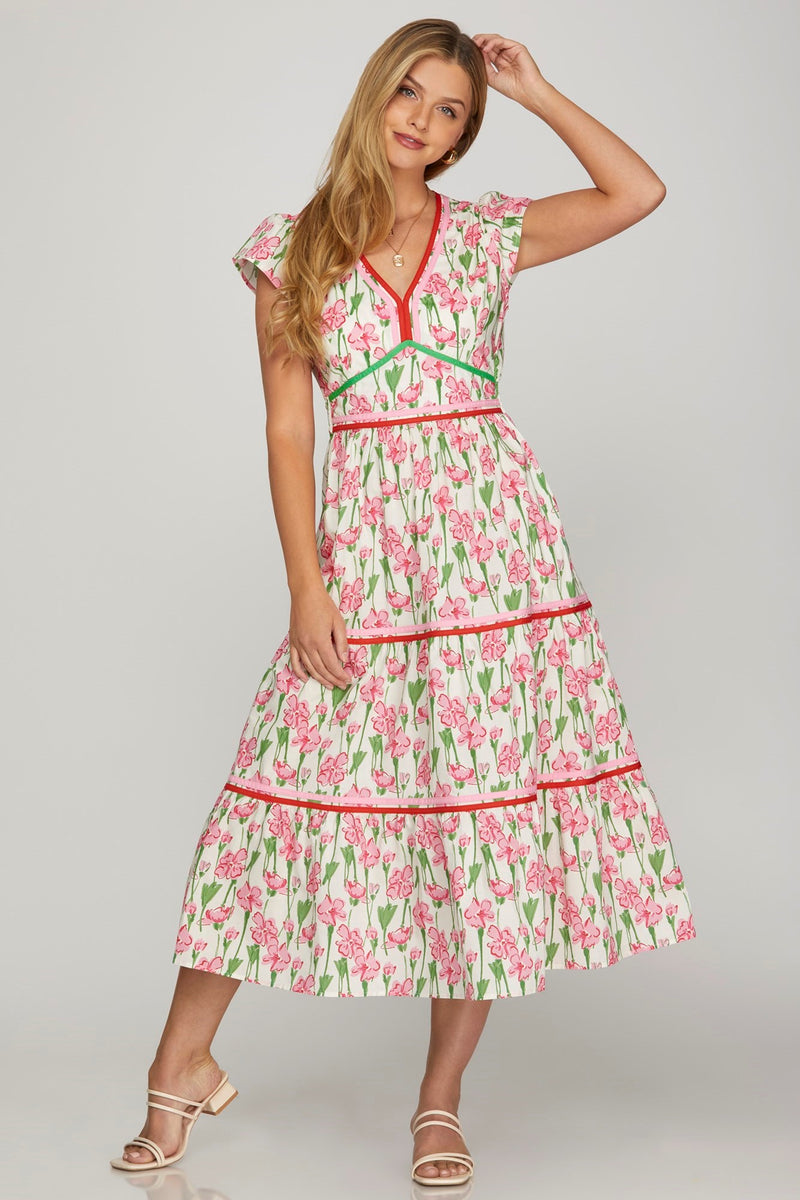 Bloom My Way Midi Dress