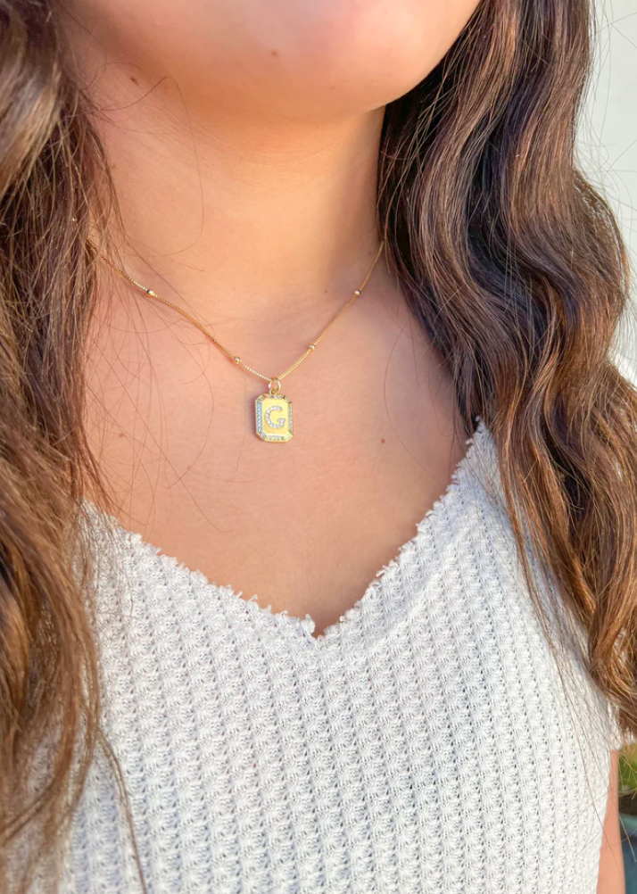 Chey Initial Necklace