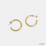 Gold Filled Thin Tube Hoops