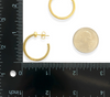 Mini Gold or Rhodium CZ Hoops