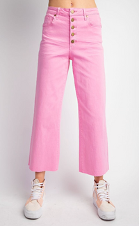Madelyn Cropped Pants - Barbie Pink