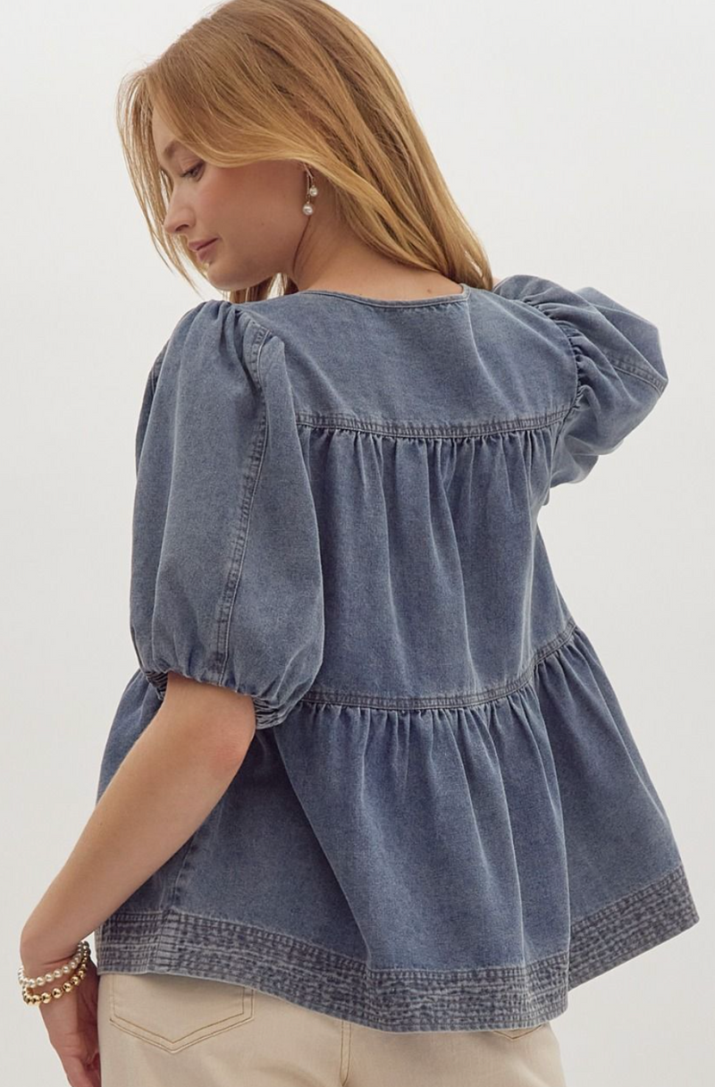 Milly Denim Top