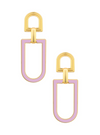 Dazzling Enamel Coated Geometric Dangle Earrings