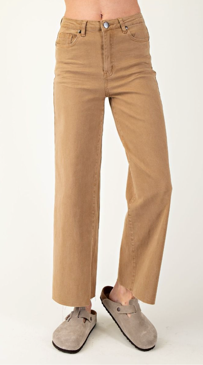 Madelyn Cropped Pants - Pecan Pie