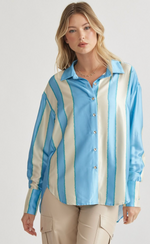 Dorry Satin Button Up