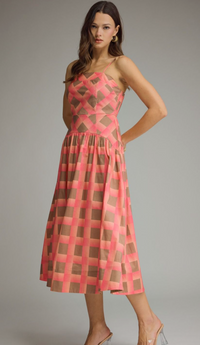 Pink Picnic Promise Midi Dress