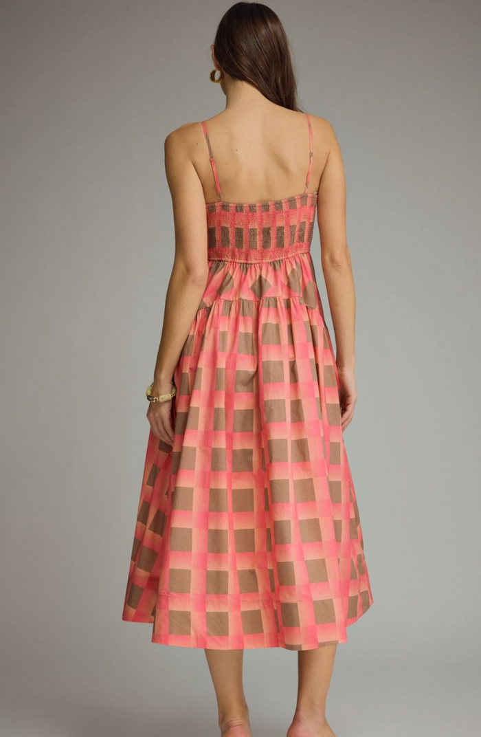 Pink Picnic Promise Midi Dress