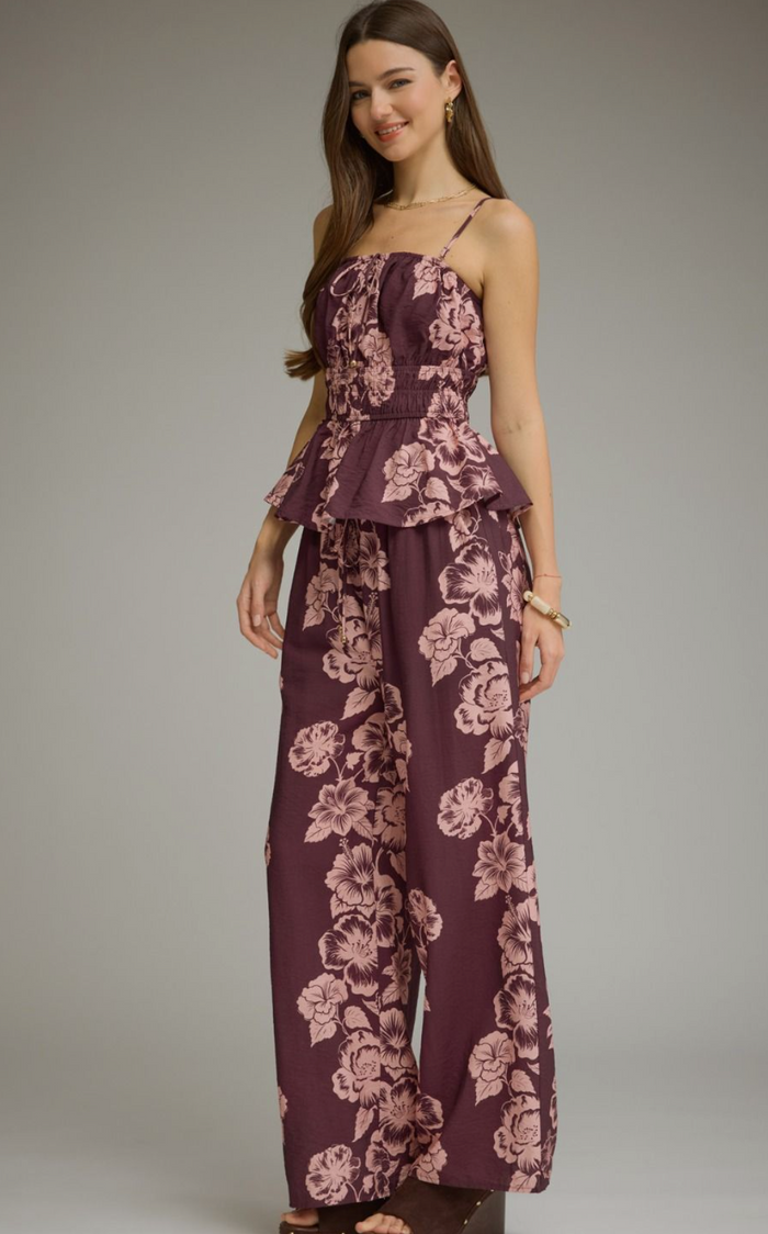 Plum Paradise Wide Leg Pants