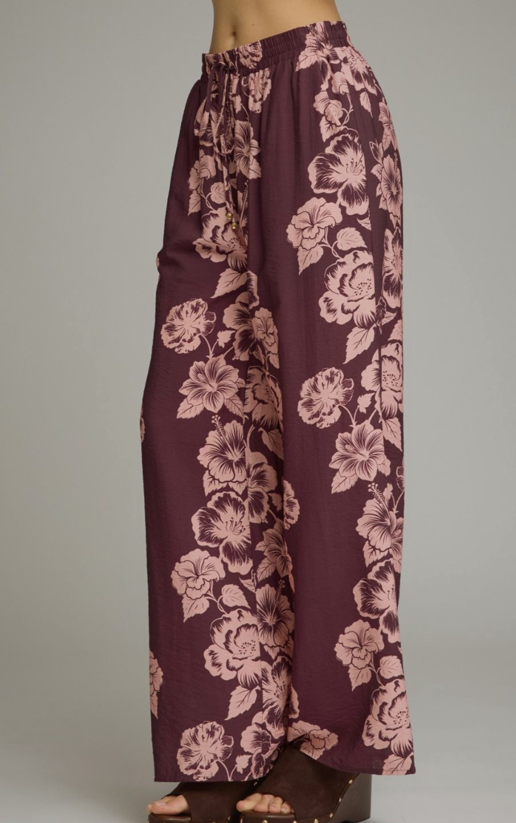 Plum Paradise Wide Leg Pants