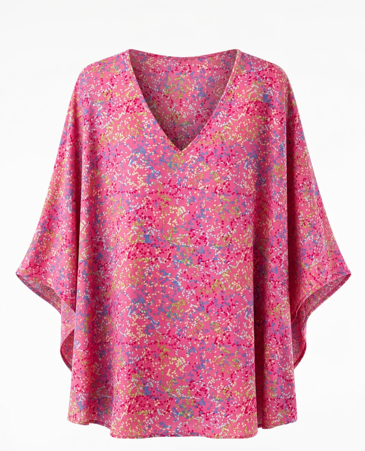 Plus Pink Confetti Dolman Top