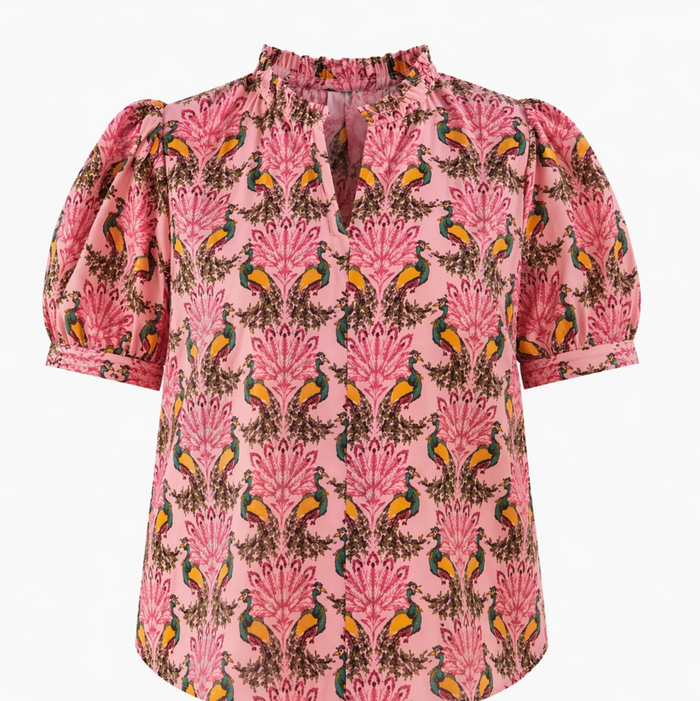 Peacock Bay Terri Puff Sleeve Top