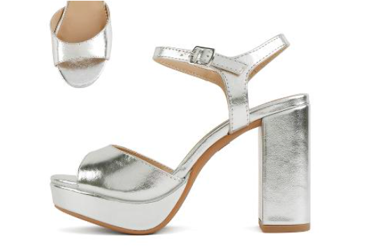 After Hours Platform Heel - Silver