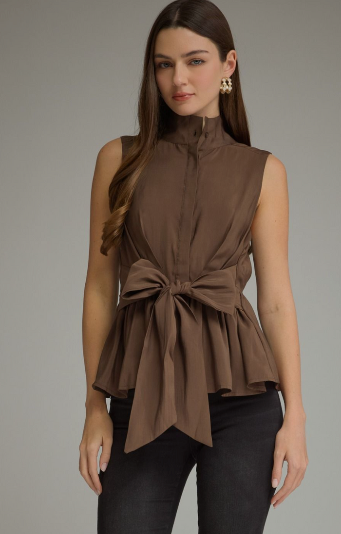 Tied to You Peplum Top