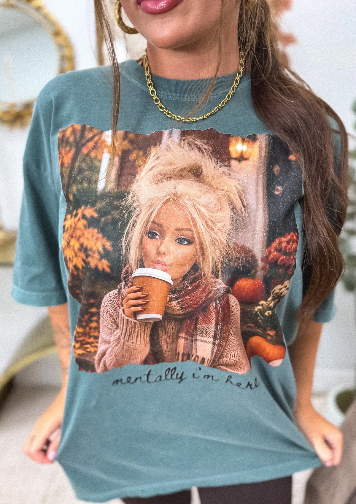 Mentally I’m Here Graphic Tee