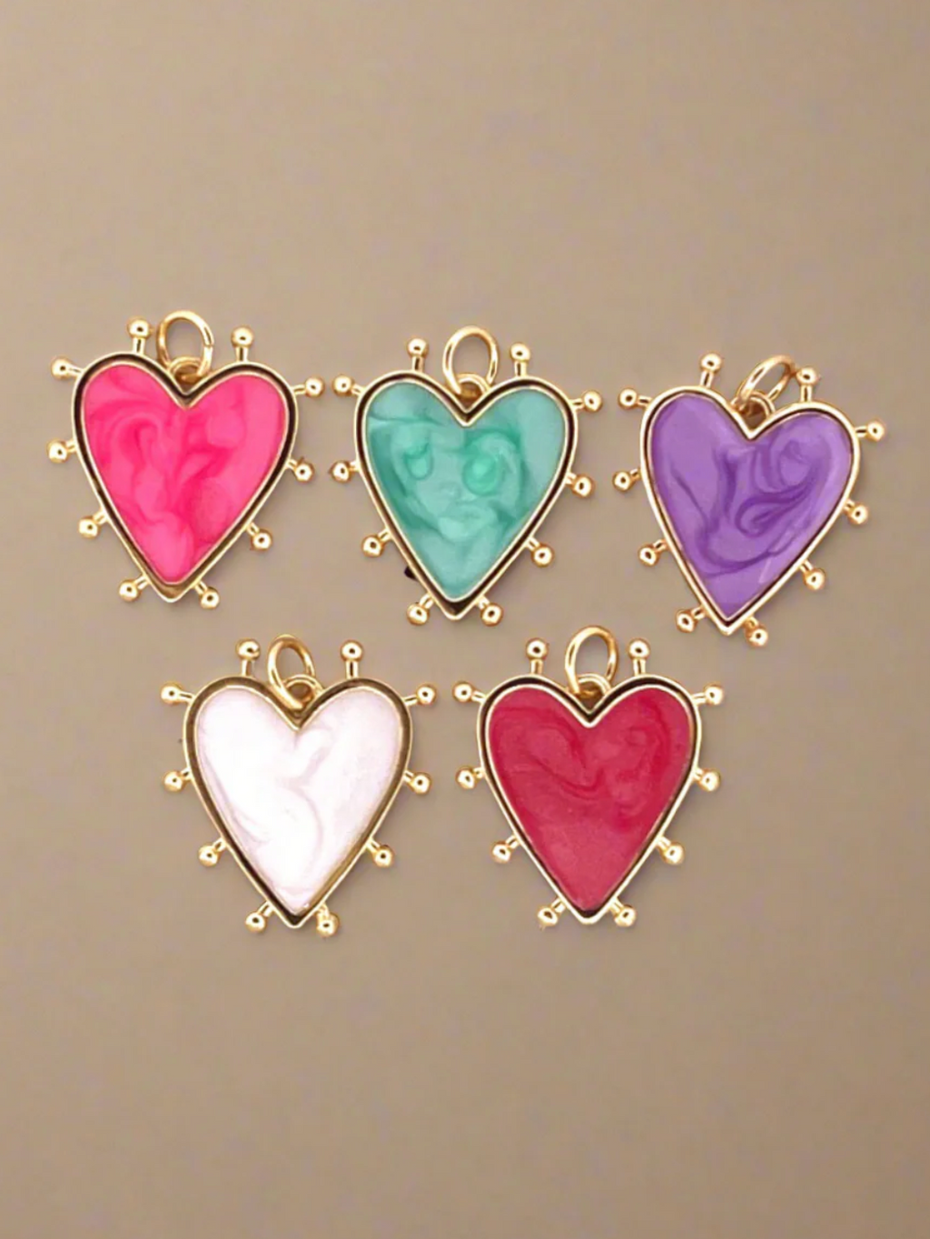 Heart with Spikes Charm