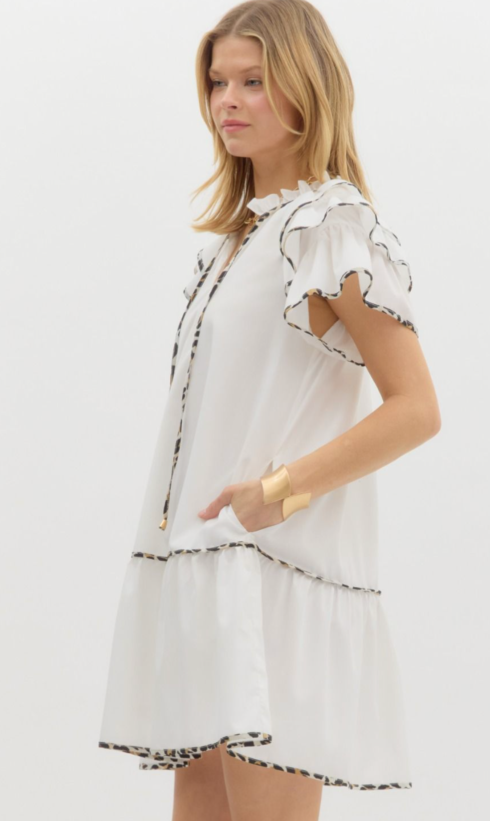 Simply Charming Off White Dress