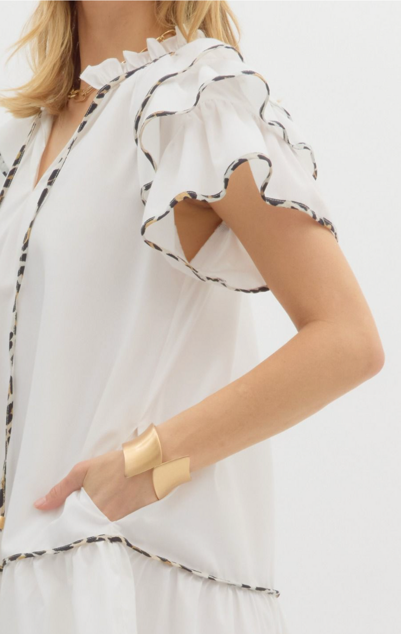 Simply Charming Off White Dress