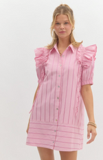 Charleston Chic Pinstripe Dress