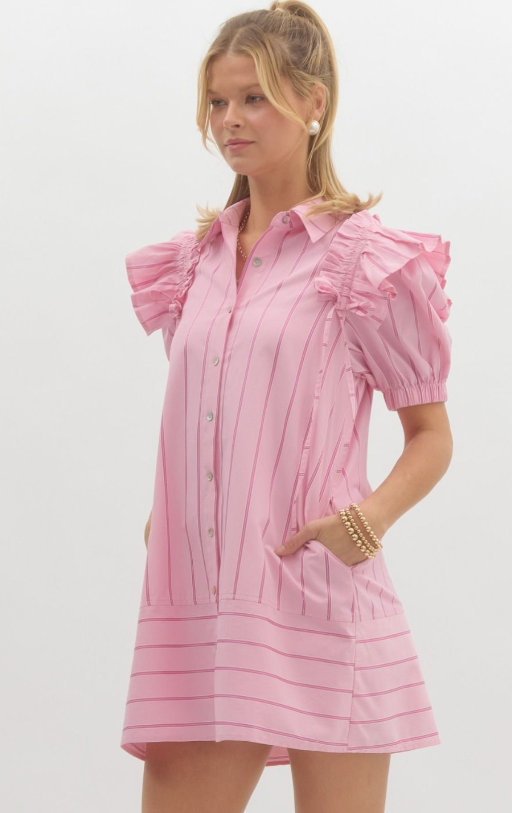 Charleston Chic Pinstripe Dress