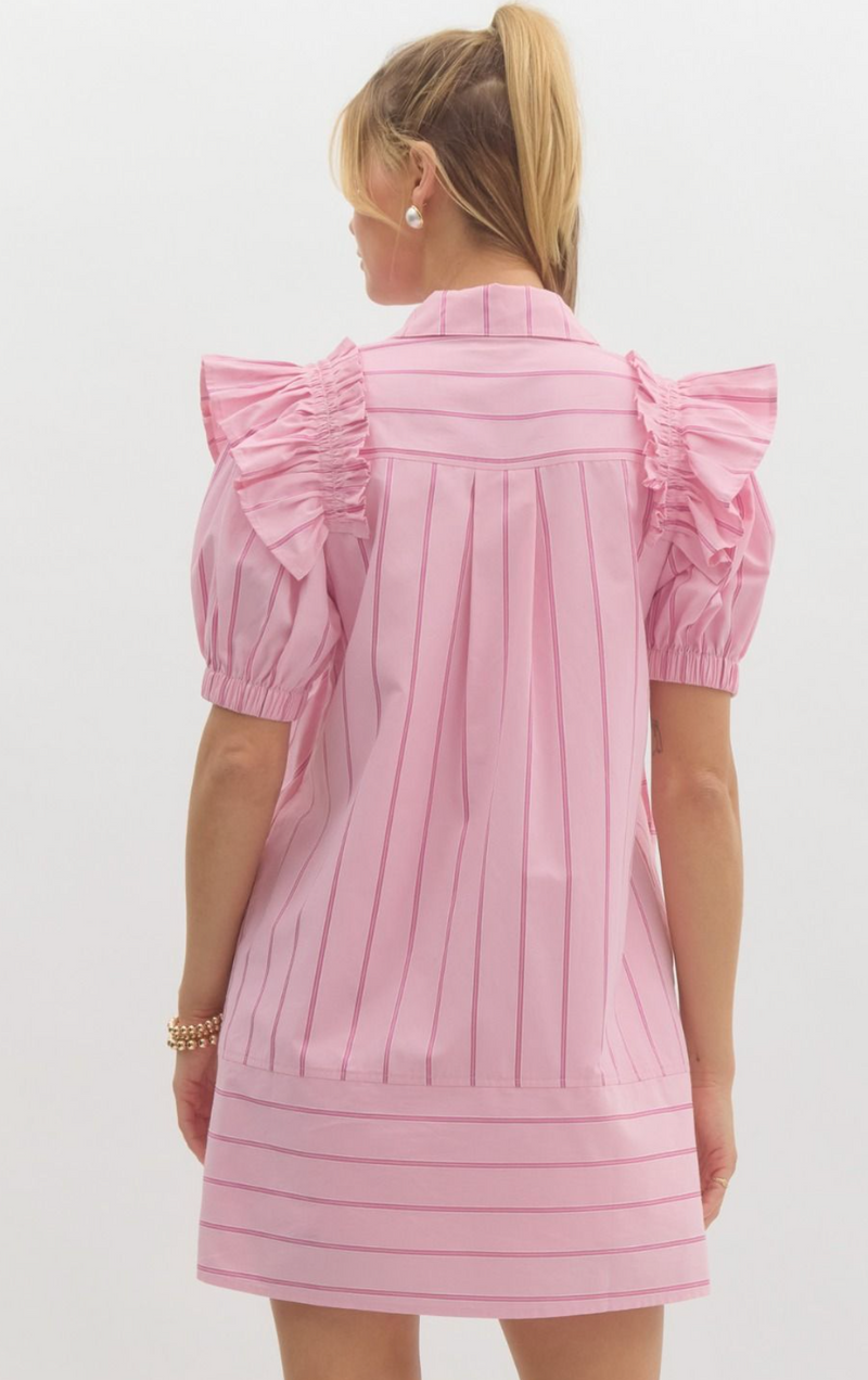 Charleston Chic Pinstripe Dress