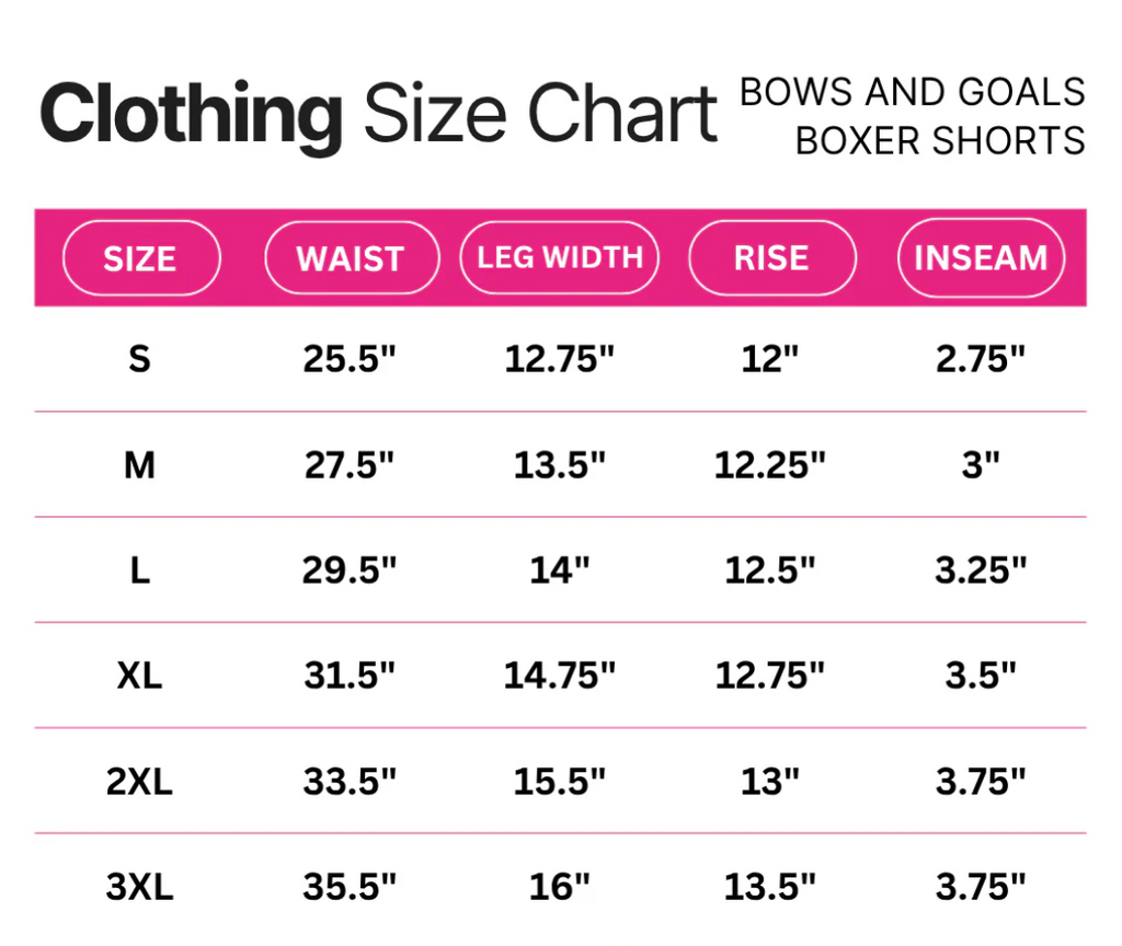 Bows & Goals Boxer Shorts