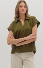 Olive Luxe Soft Touch Top
