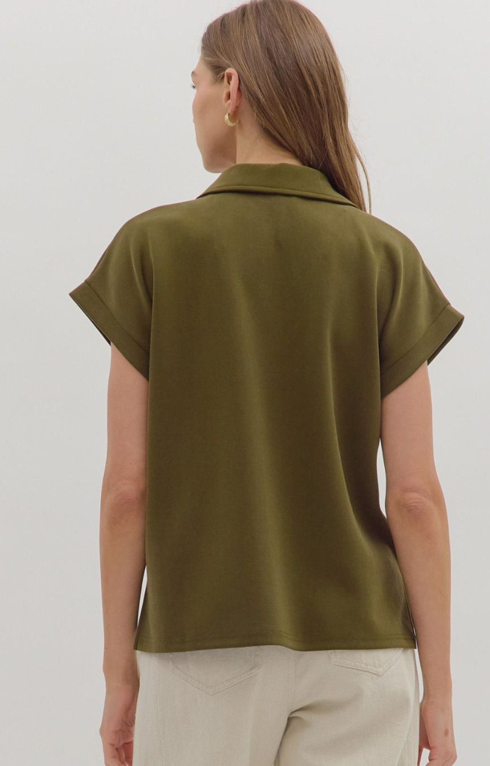 Olive Luxe Soft Touch Top