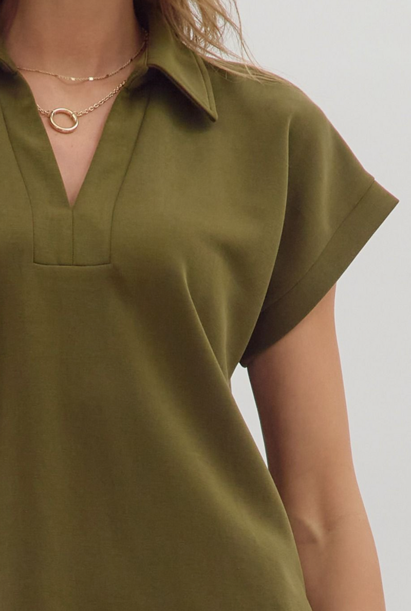 Olive Luxe Soft Touch Top