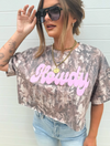 Howdy Camo Crop Tee