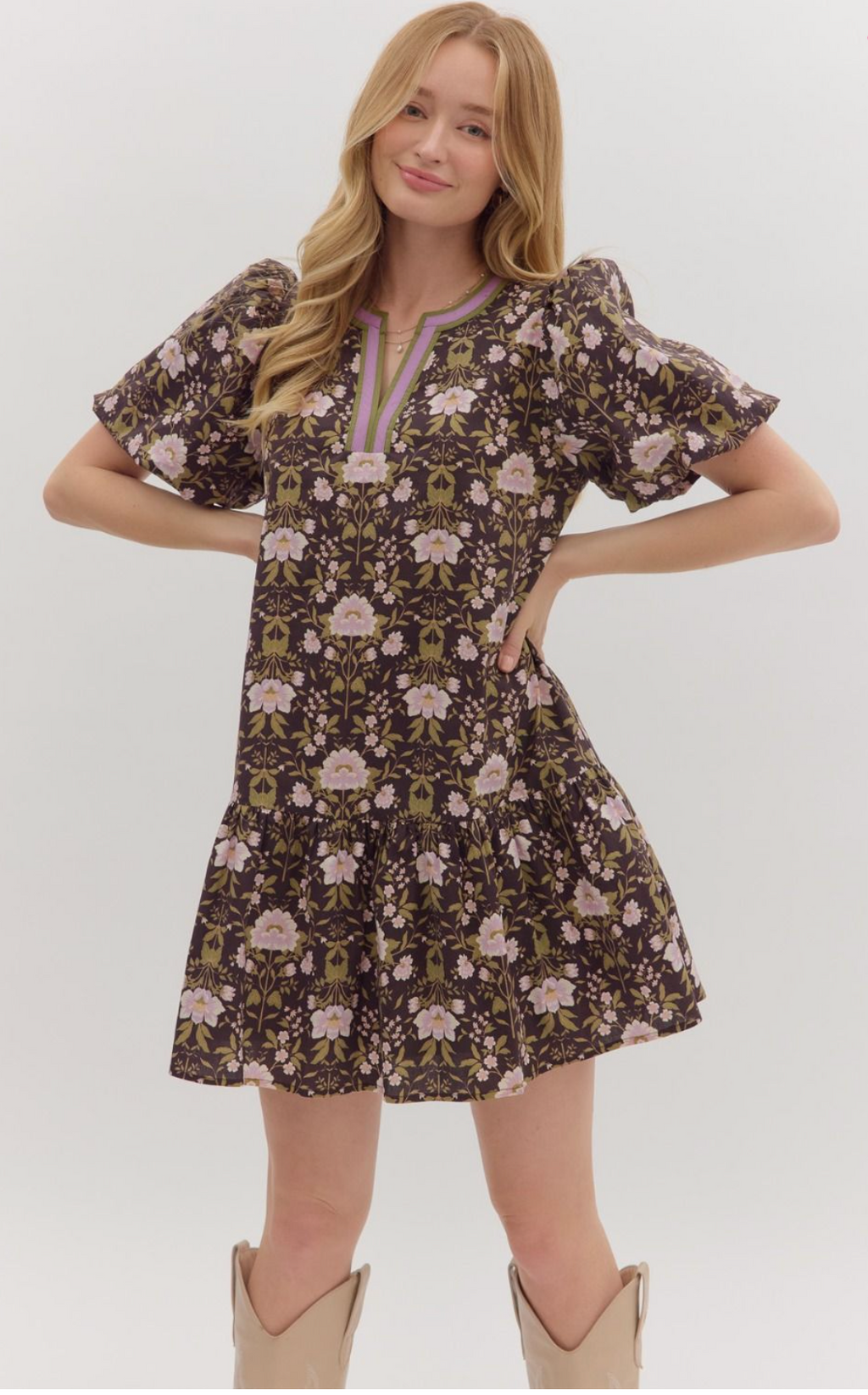 Meadow Whimsy Tiered Dress