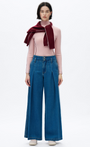 City Muse Pleated Denim Trousers