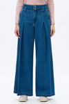 City Muse Pleated Denim Trousers