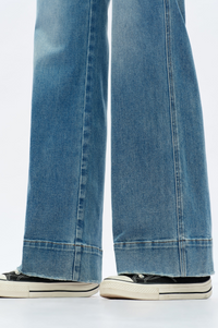 Vintage Skies Patch Pocket Flares