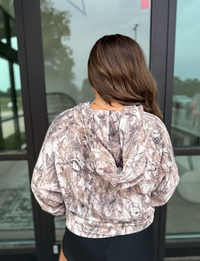 Dark Camo Quarter Zip Pullover