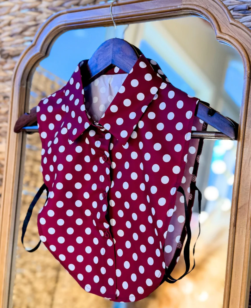 Maroon Polka-dot