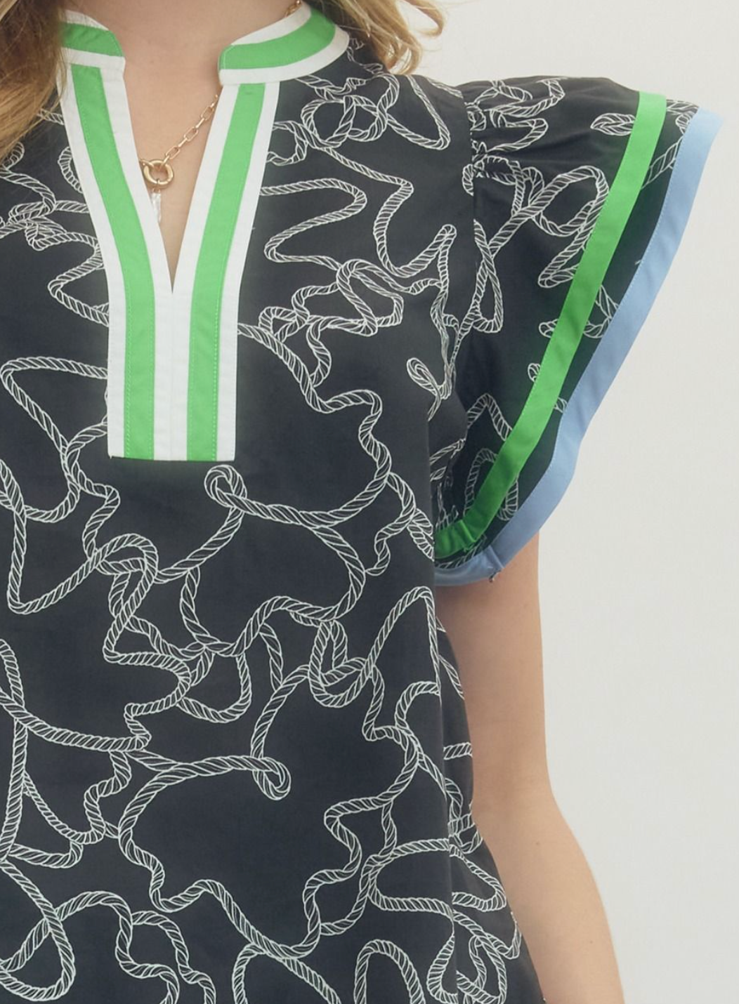 Coastal Current Flutter Top