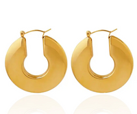 The It Girl Wide Hoops