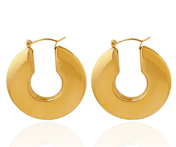 The It Girl Wide Hoops