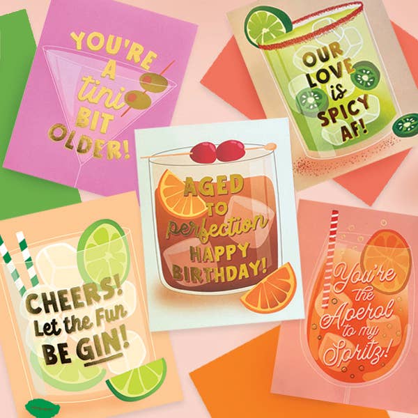 You're a Tini Bit Older! Martini Birthday Card