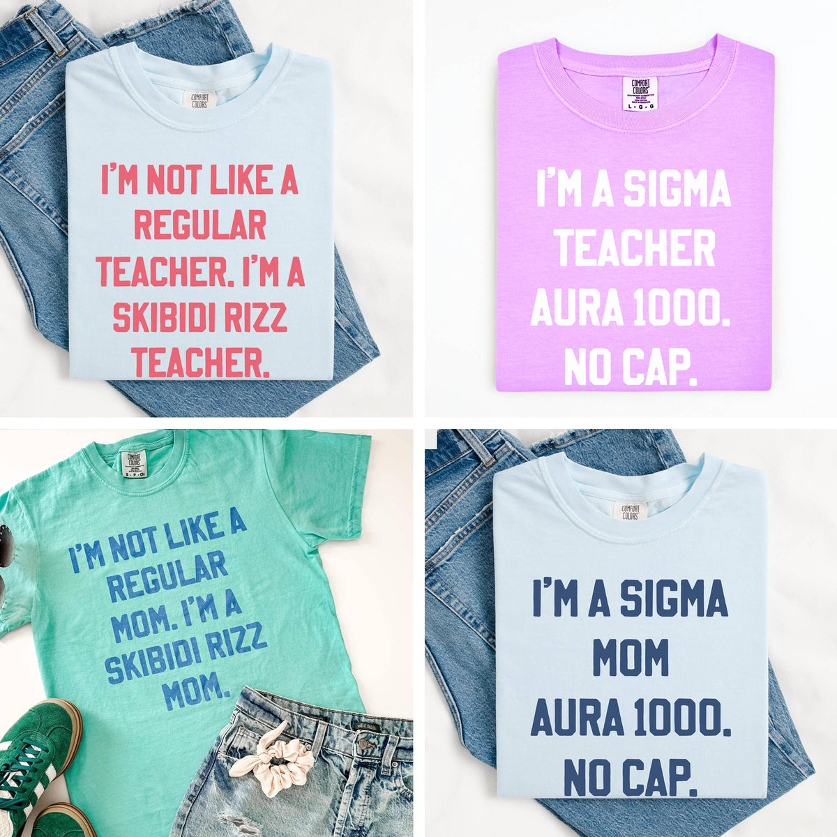 Skibidi Rizz Mom Graphic Tee