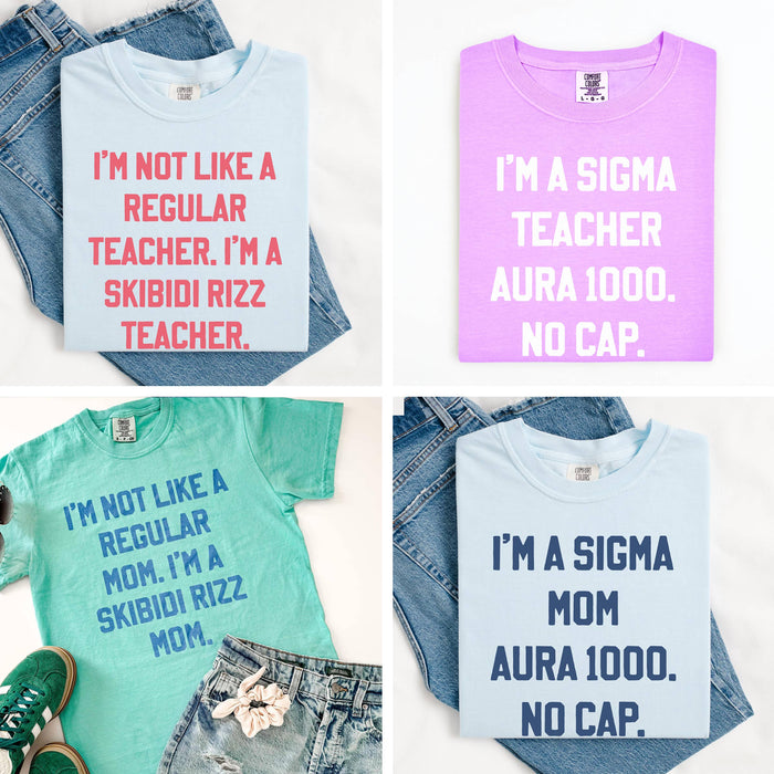 Skibidi Rizz Mom Graphic Tee
